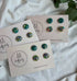 Polymer Clay Stud Pack - Deep Blue & Gold and Colour Pattern