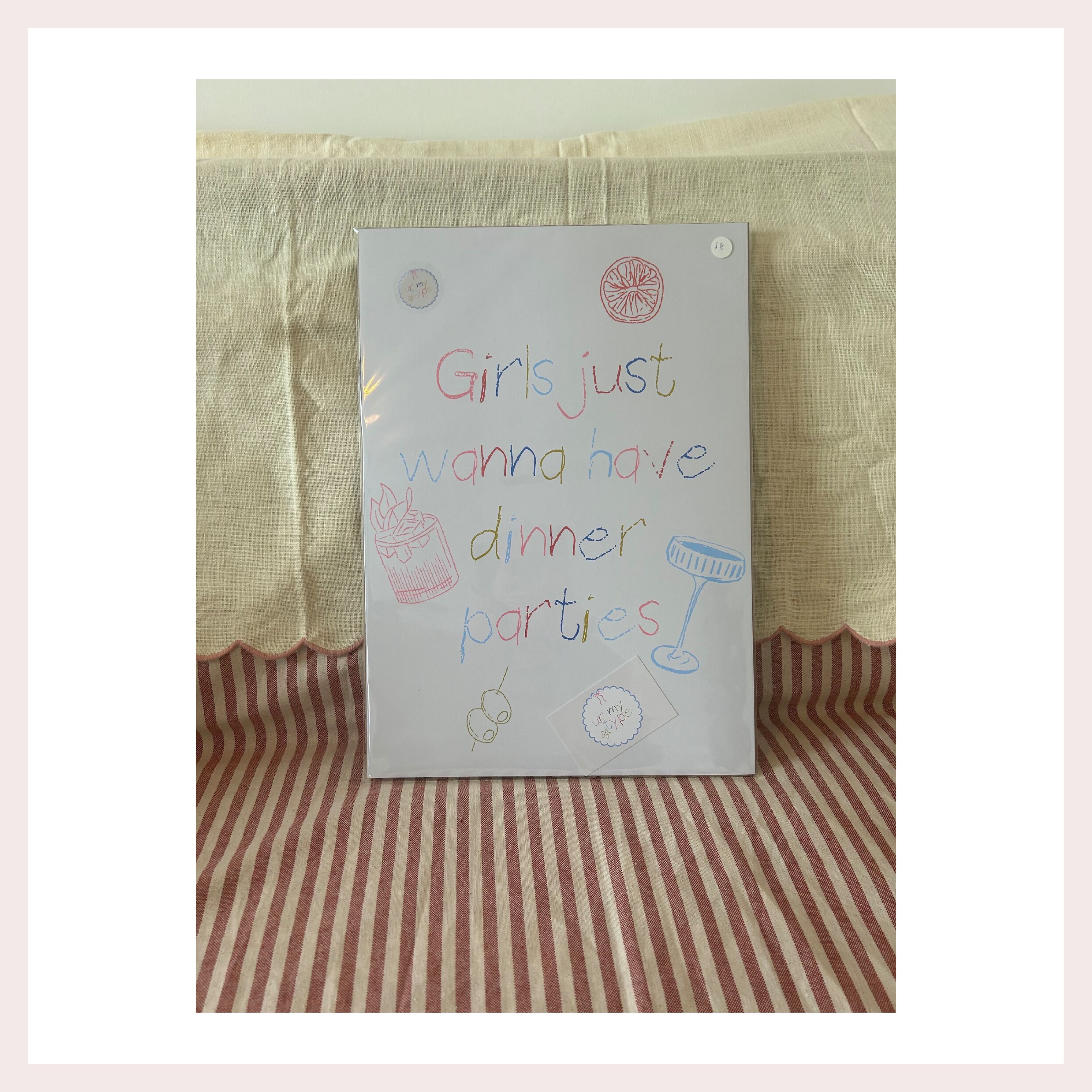 Girls Just Wanna Have Dinner Parties Print