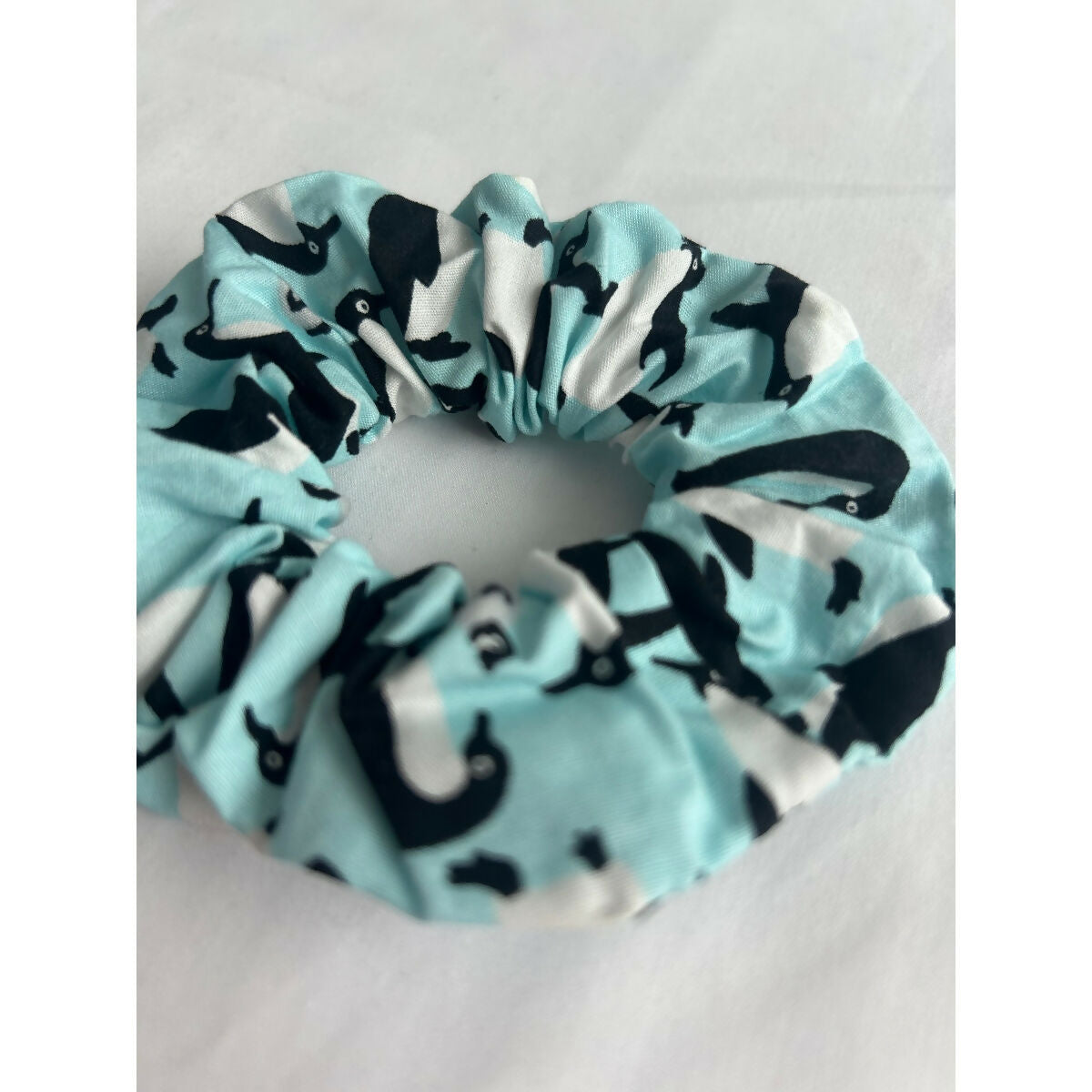 Blue Penguin Penguin Christmas Hair Scrunchie