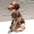 Ceramic German Shorthaired Pointer dog sculpture