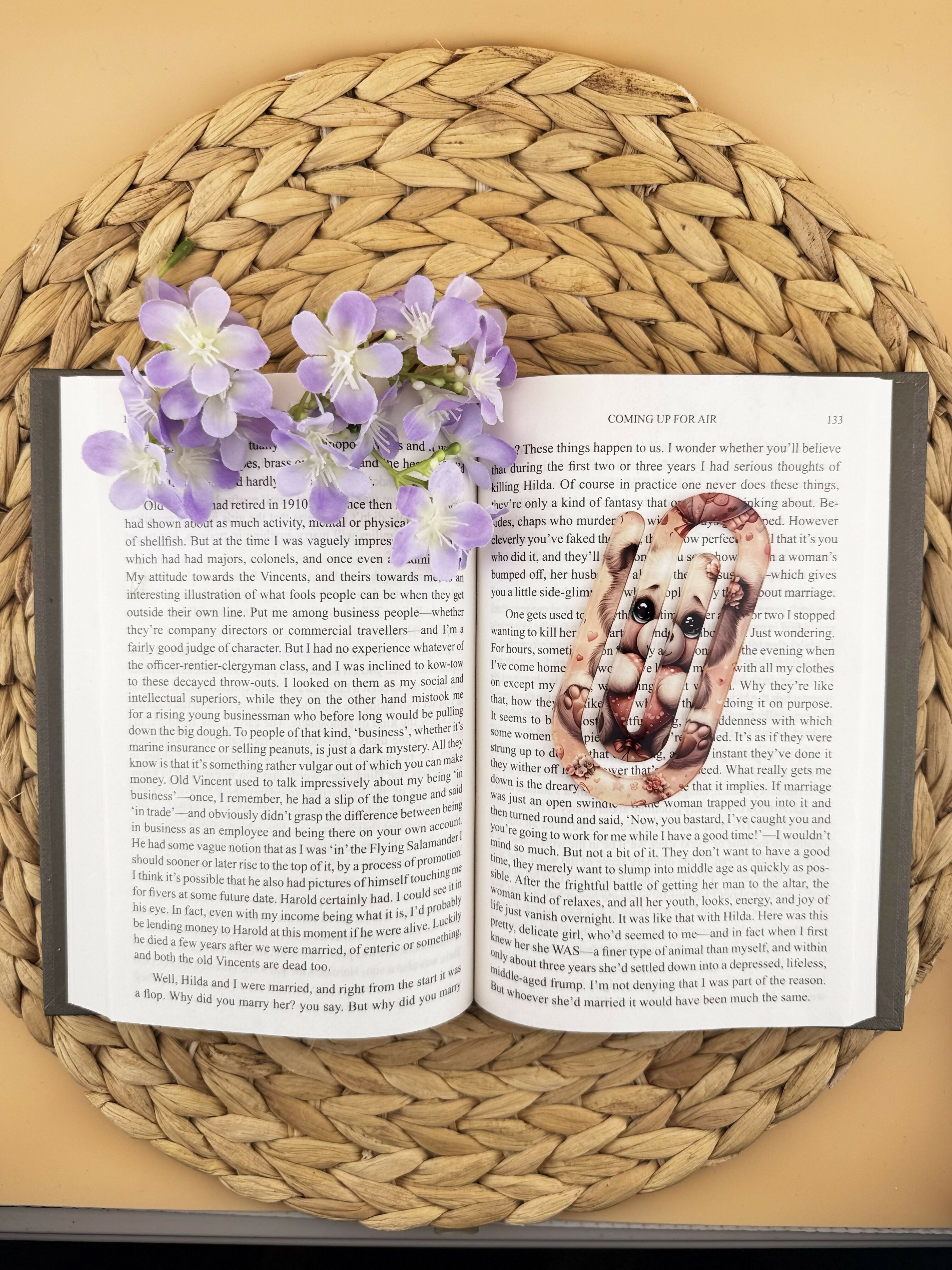 Jumbo Paperclip Bookmark Cute Teddy Bear