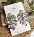 Funky Pattern Collection - Monstera Leaf Polymer Clay Earrings