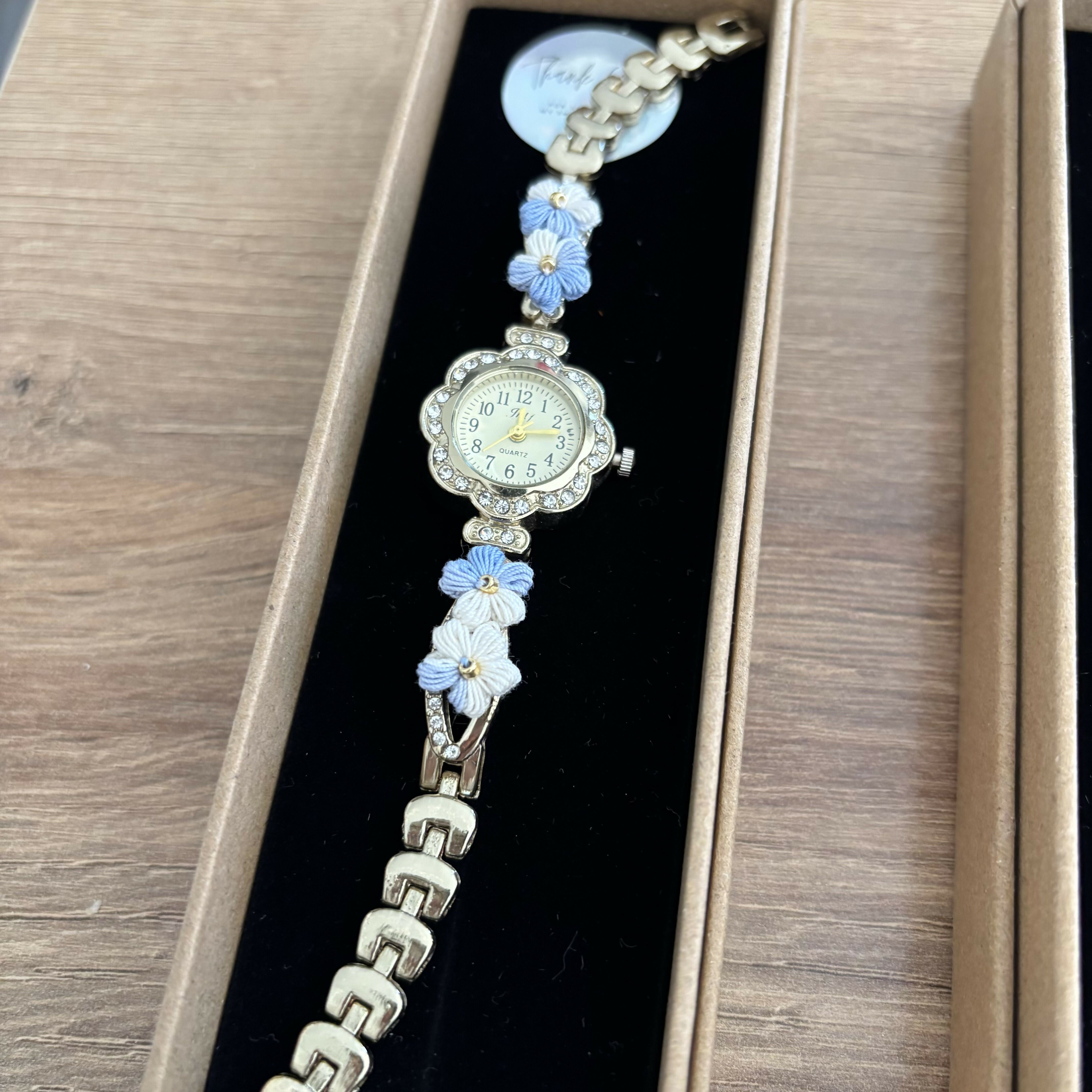 Micro Crochet Flower Watches