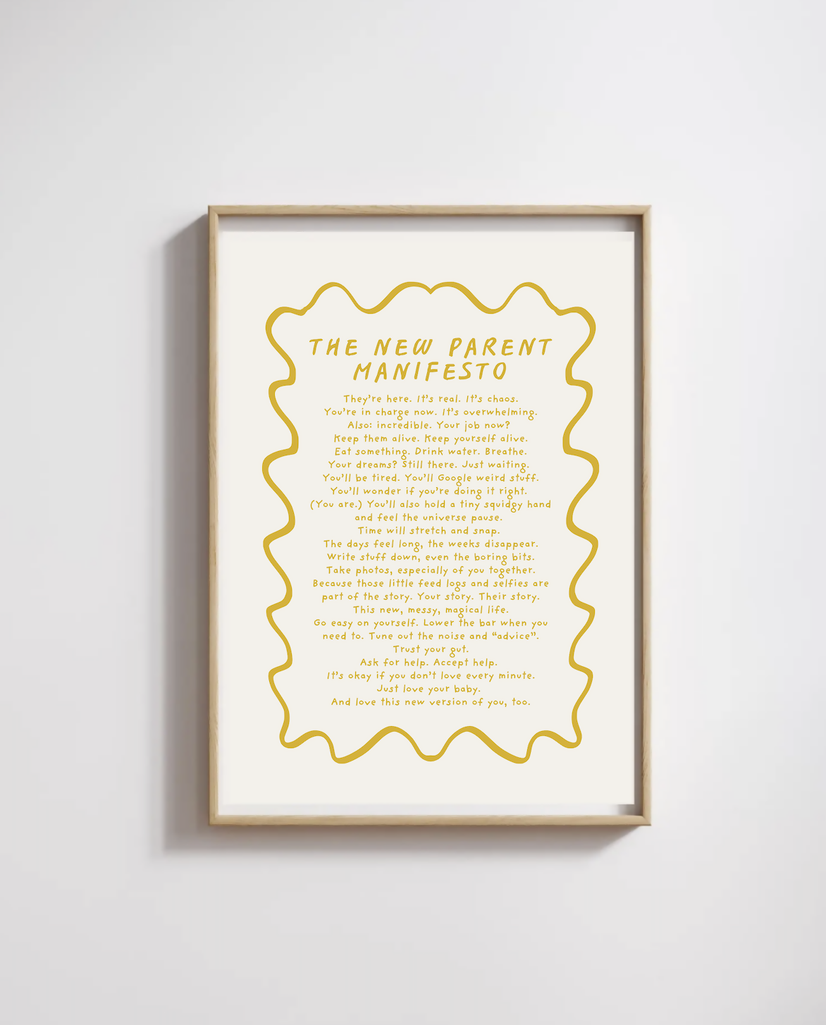 New Parent Manifesto A5 Art Print