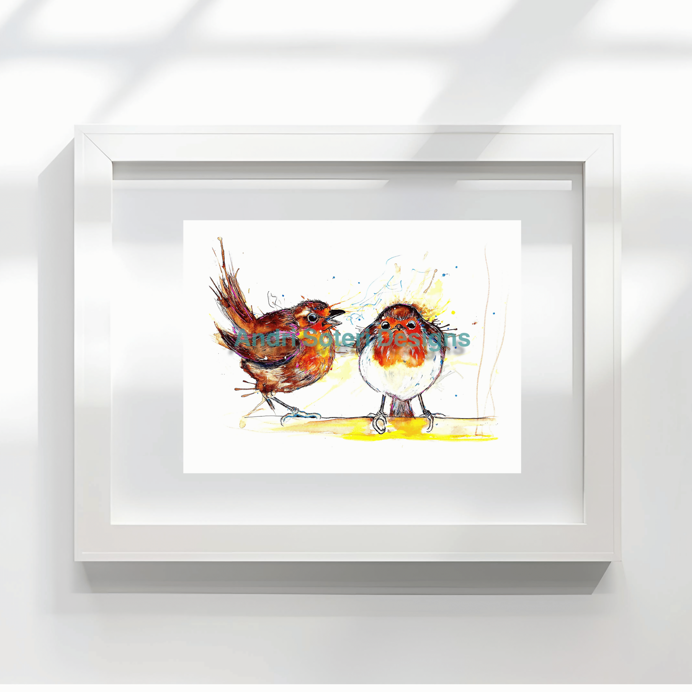 ROBIN AND BOBBINS, PART OF THE 'ANIMAL ART COLLECTION'