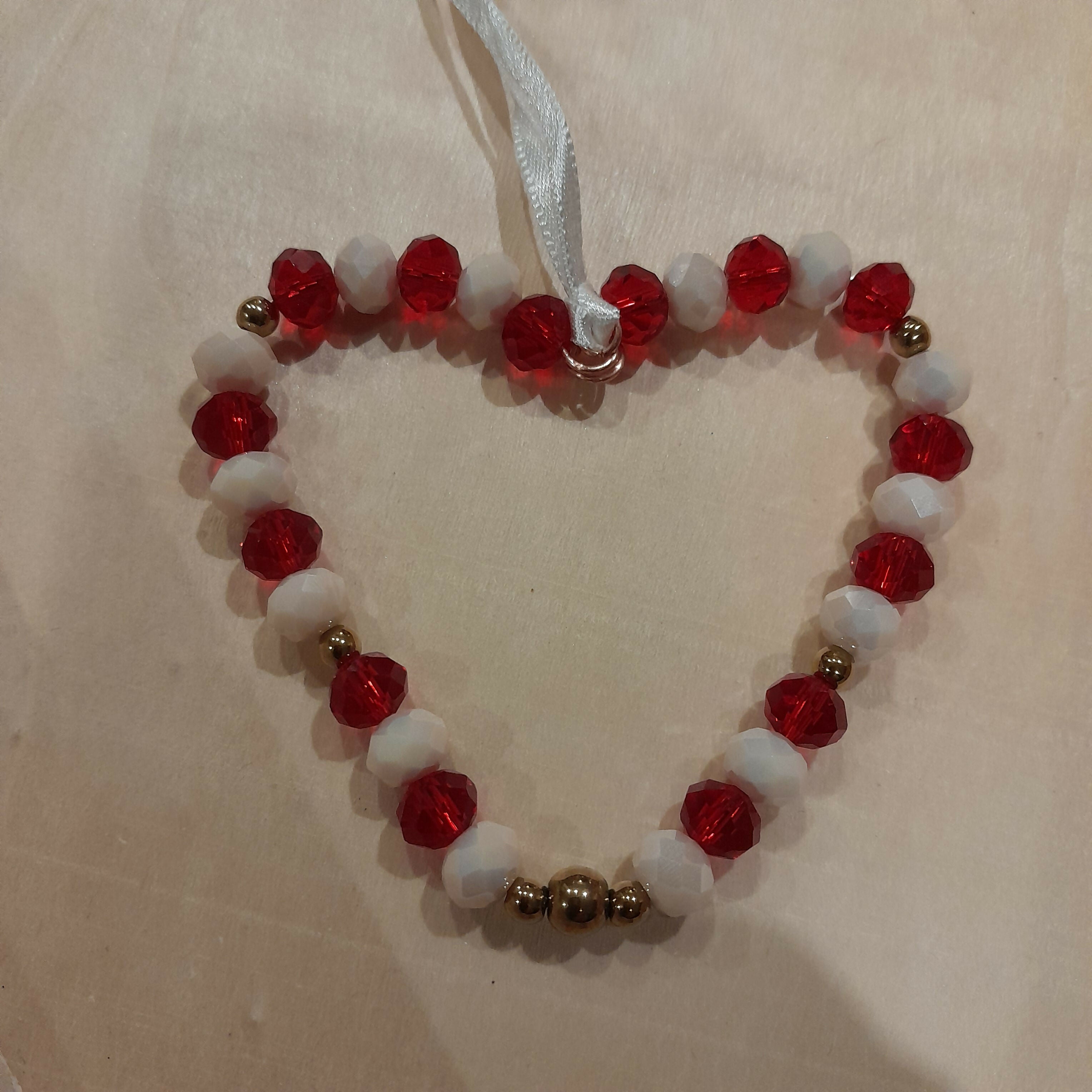 Love Token/Tree Jewellery with Faceted Glass beads and Copper Hematite on Pure Copper Wire.