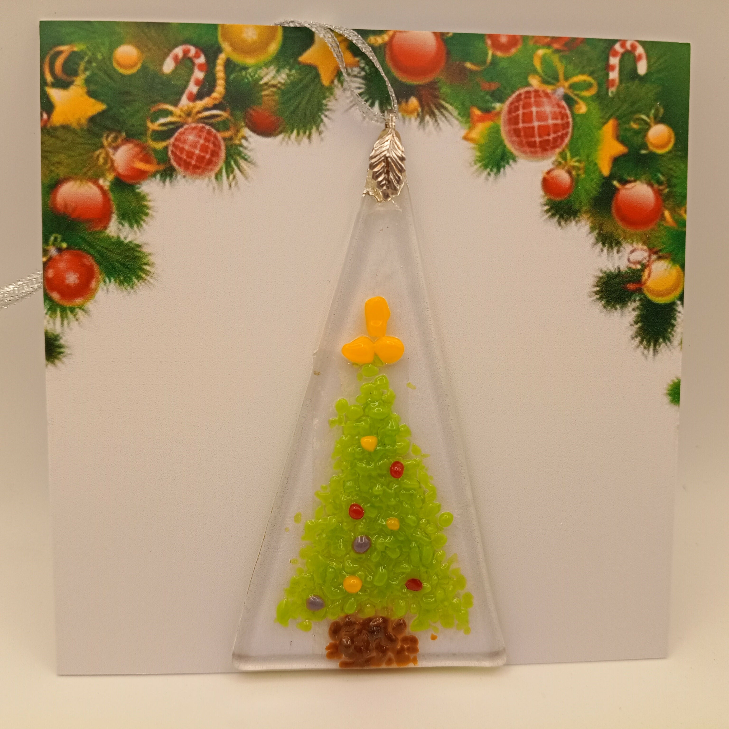 Fused Glass Christmas Card