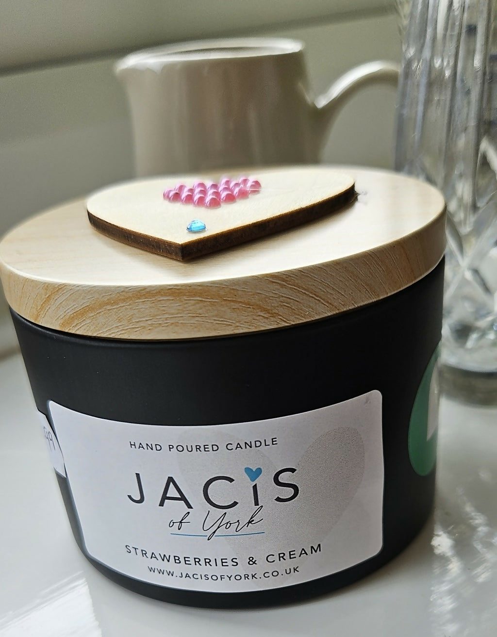 Jacis of York: Strawberries & Cream Scented Botanical Candle