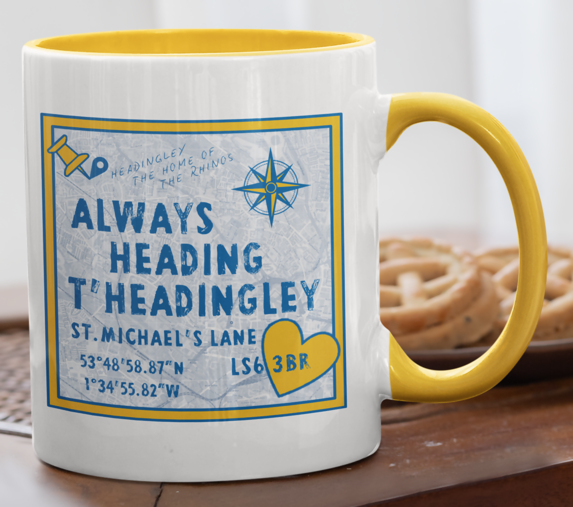 Leeds Rhinos Mug HEADINGLEY Design