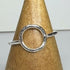Sterling silver circle ring
