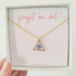 Forget Me Not Triangle Necklace Gold Plated