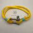 Yellow & Turquoise Paracord Cuff Bracelet