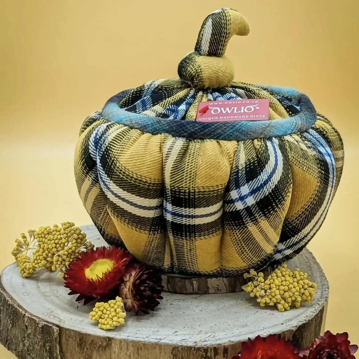 Handmade Pumpkin-Shaped Storage Container