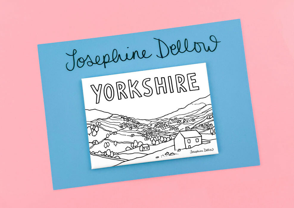 Yorkshire View Magnet - Illustrated Home Gift