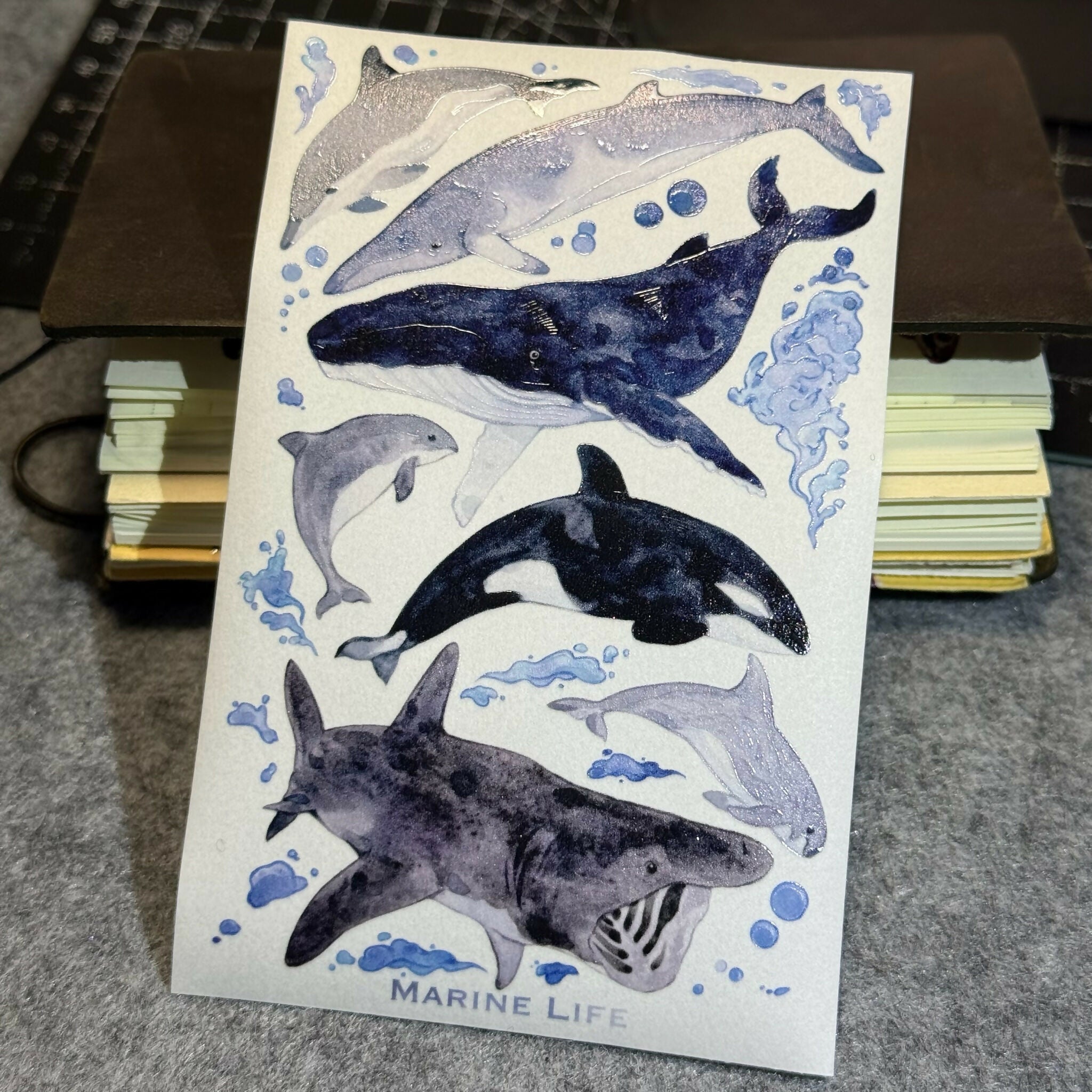 Single Washi Paper Wildlife Sticker 8 × 13 cm