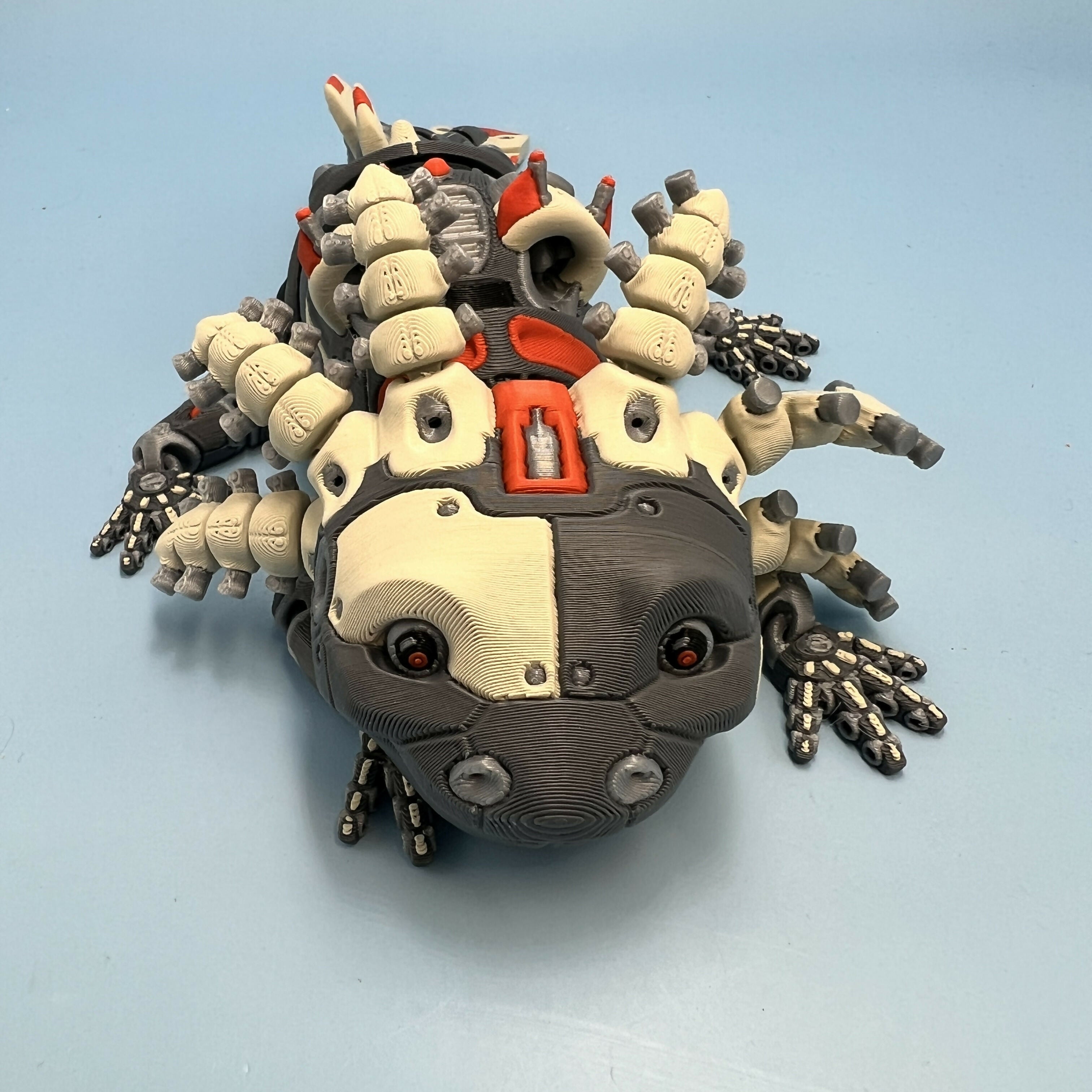 3D Printed LARGE: Articulated Sensory Fidget Animals friend Robot Axolotl 25cm