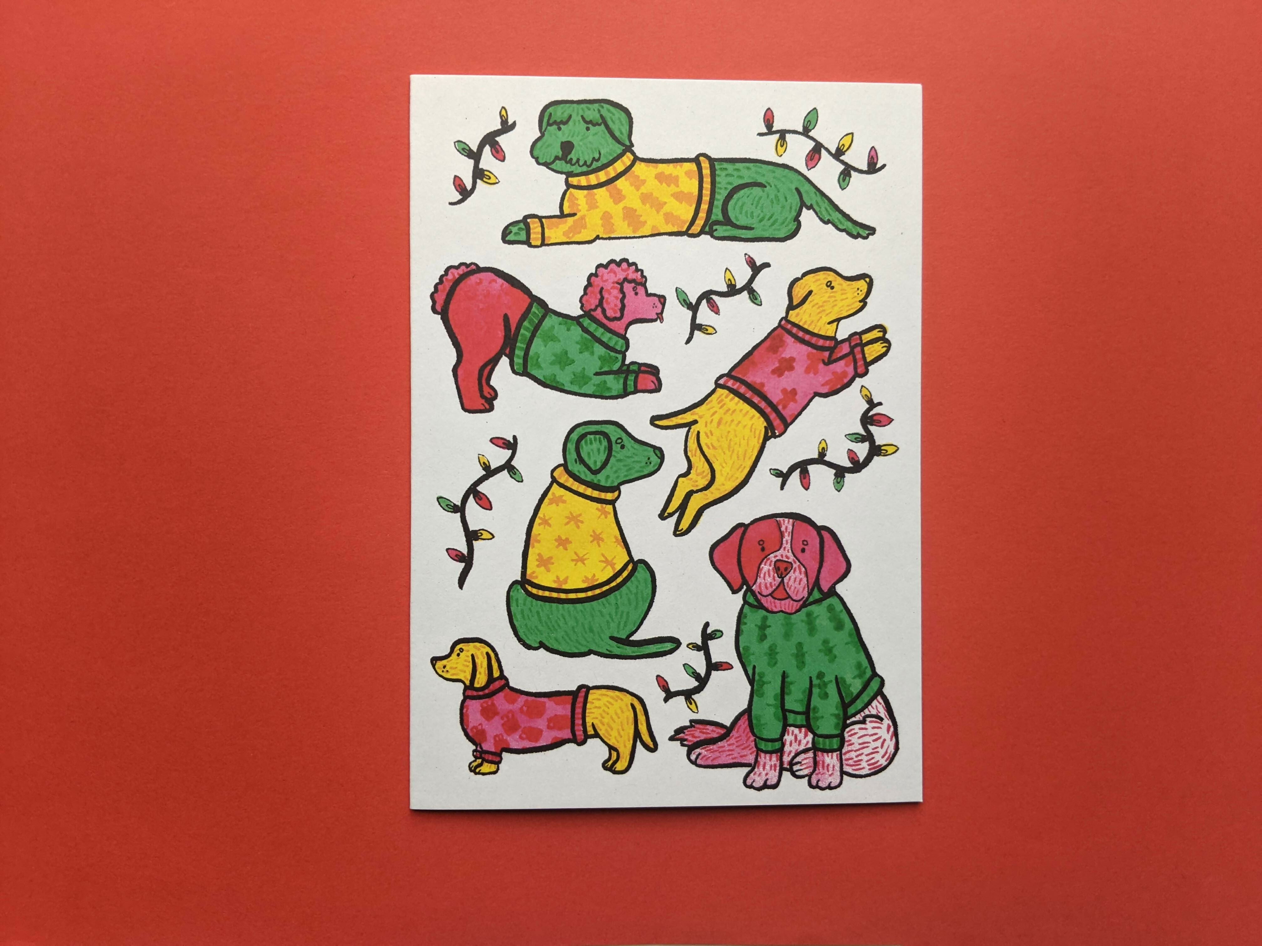 Dog Christmas Card