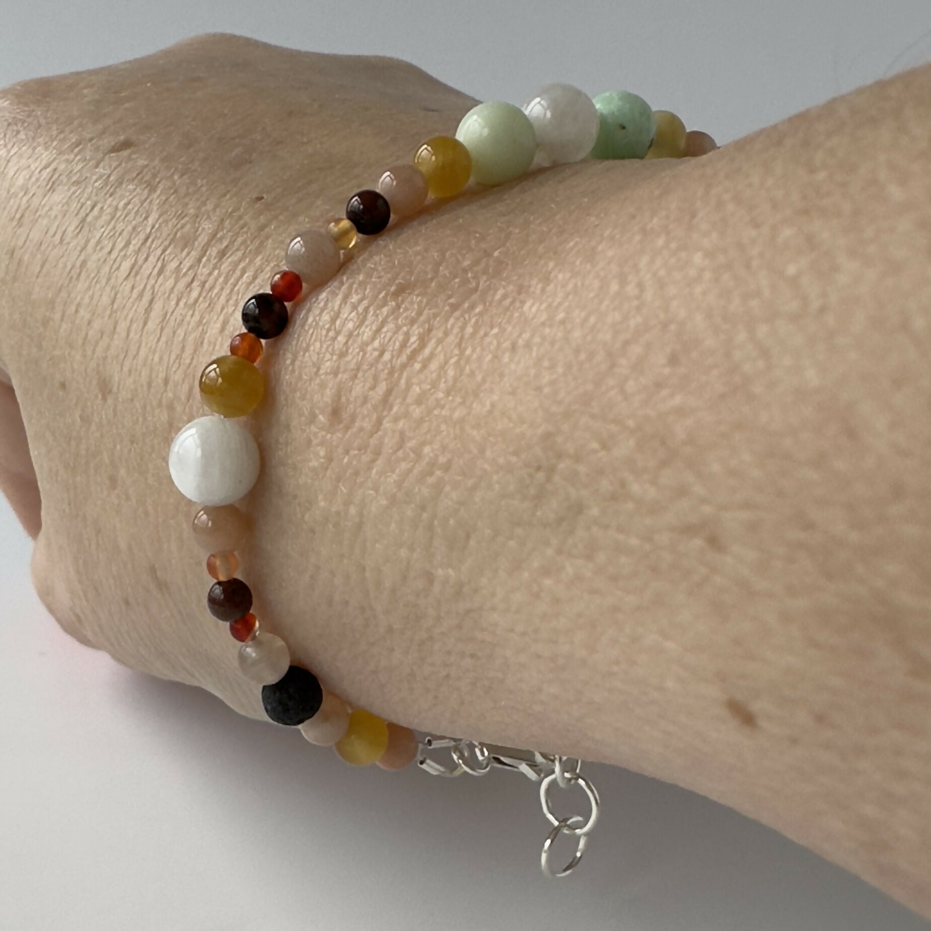 PULSE BRACELET | STERLING SILVER & STONE BRACELET FOR CREATIVE FLOW