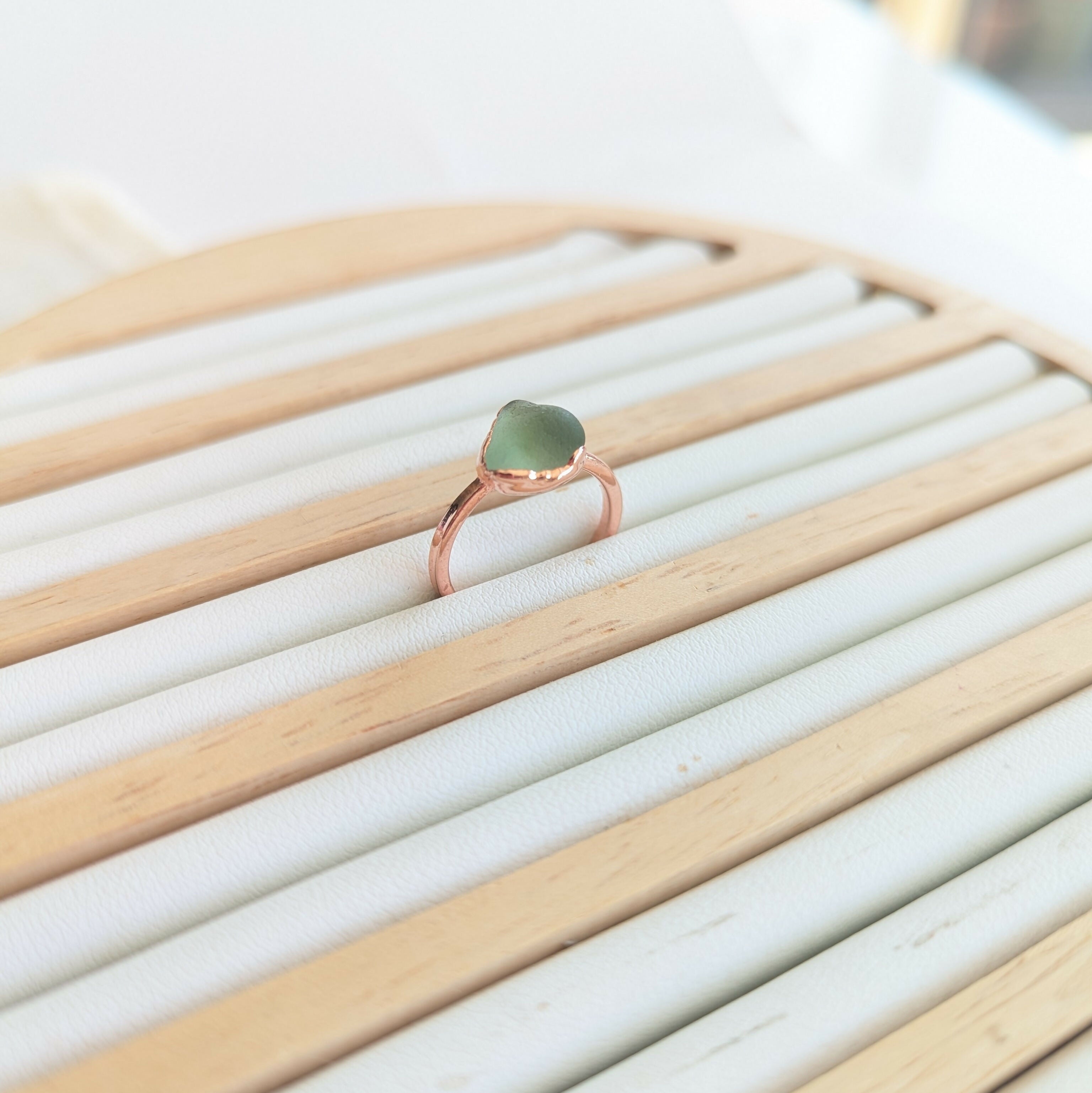 Seaglass Ring - size K