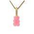 Sugar Coated Gummy Bear Peandant in Candy Floss Pink