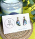 Funky Pattern Collection - Small Semi Circle Polymer Clay Earrings