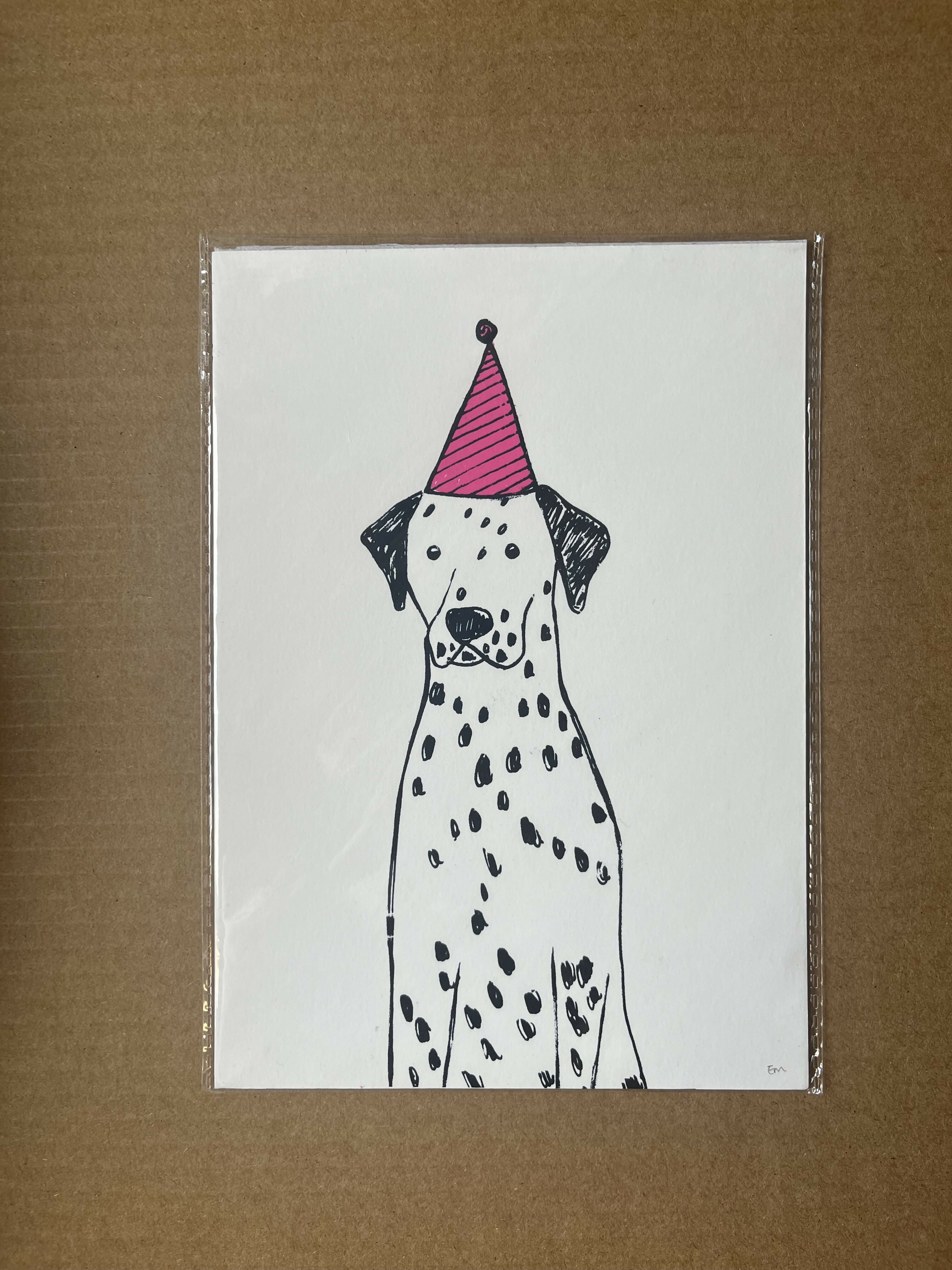 A5 Dog Portrait - Dalmation