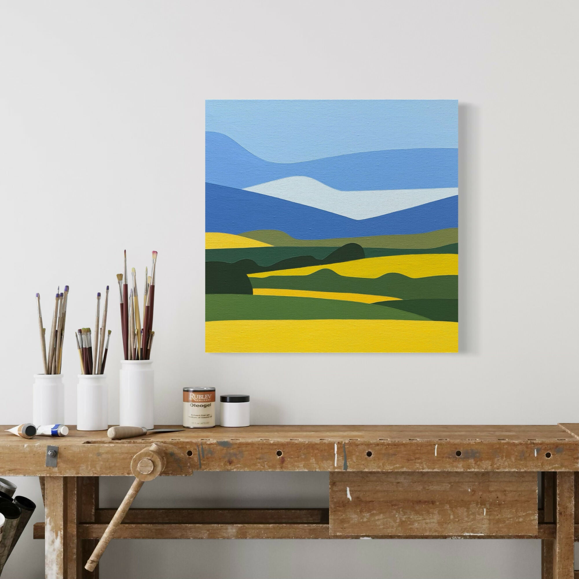 Fields of Spring - Original Painting 16x16"
