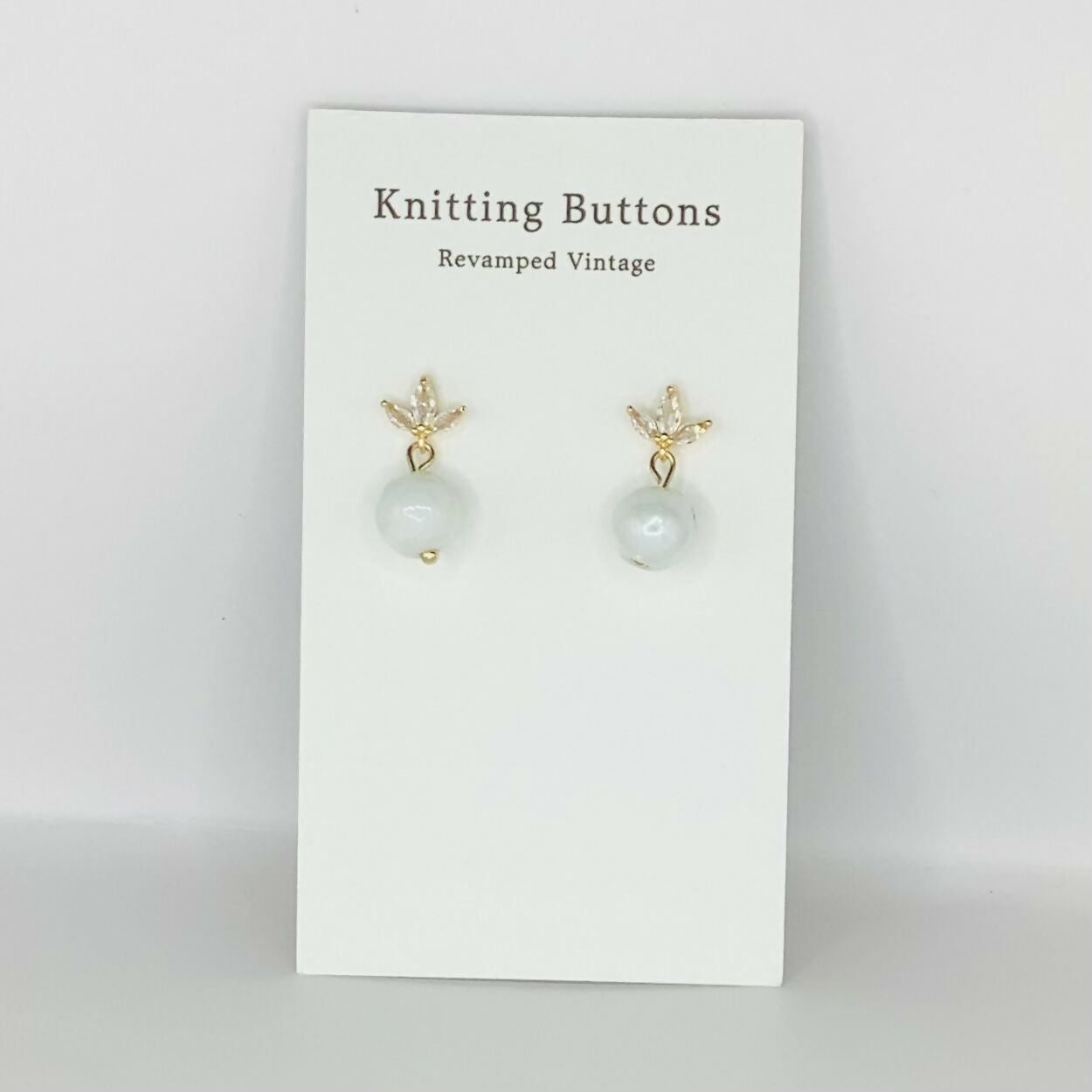 Revamped Vintage Earrings - Deco Stud