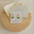 Seaglass Moon Studs