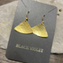 Hammered Brass Talisman Earrings