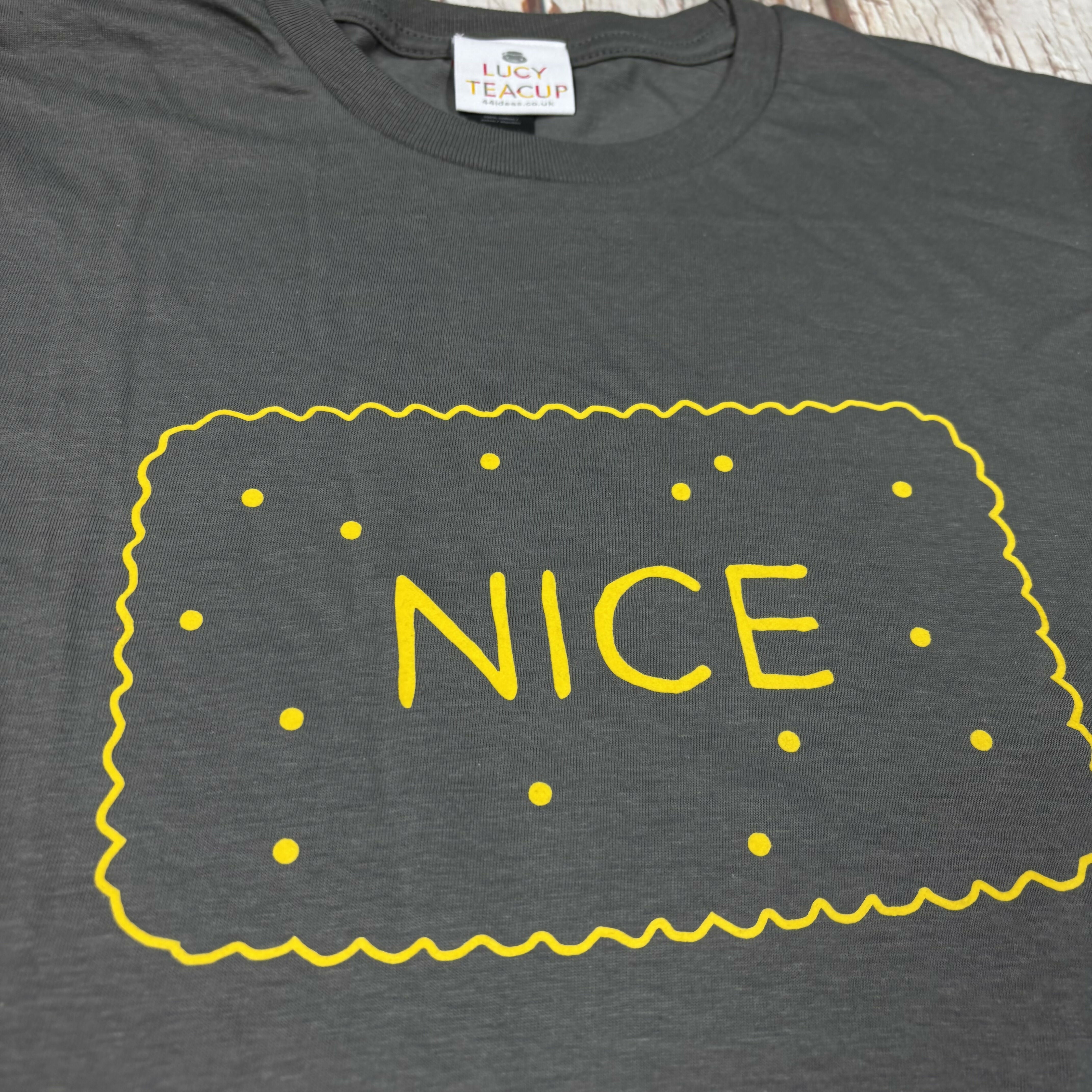 Nice Biscuit Asphalt Grey Cotton Unisex T-Shirt