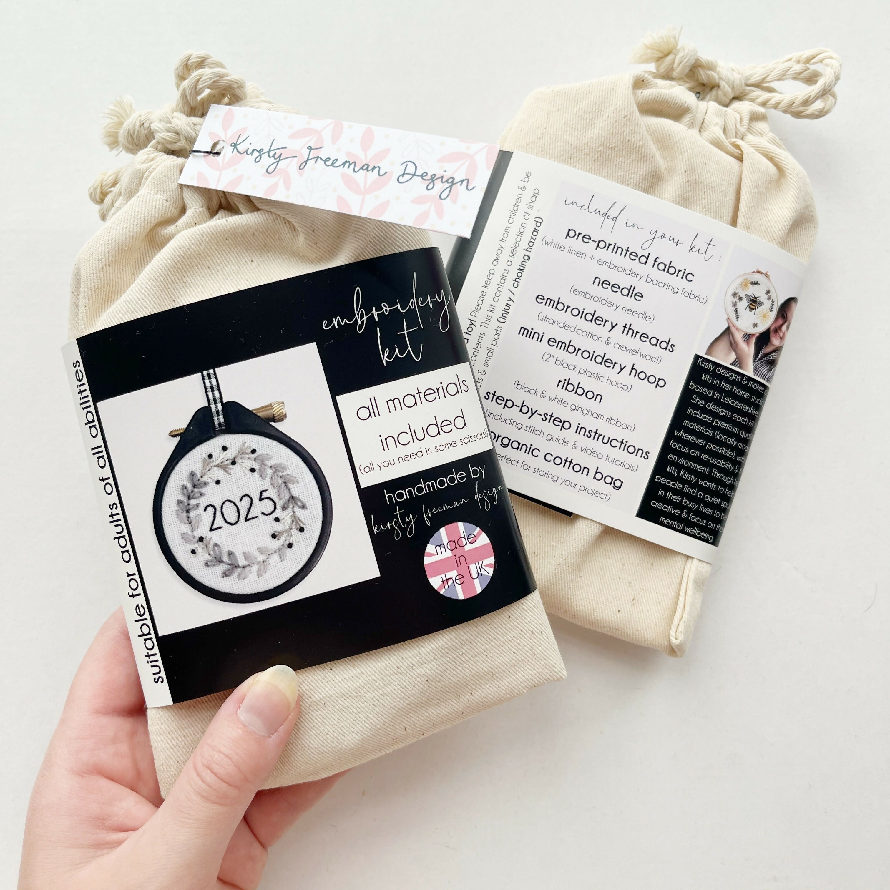 Year Wreath Embroidery Kit