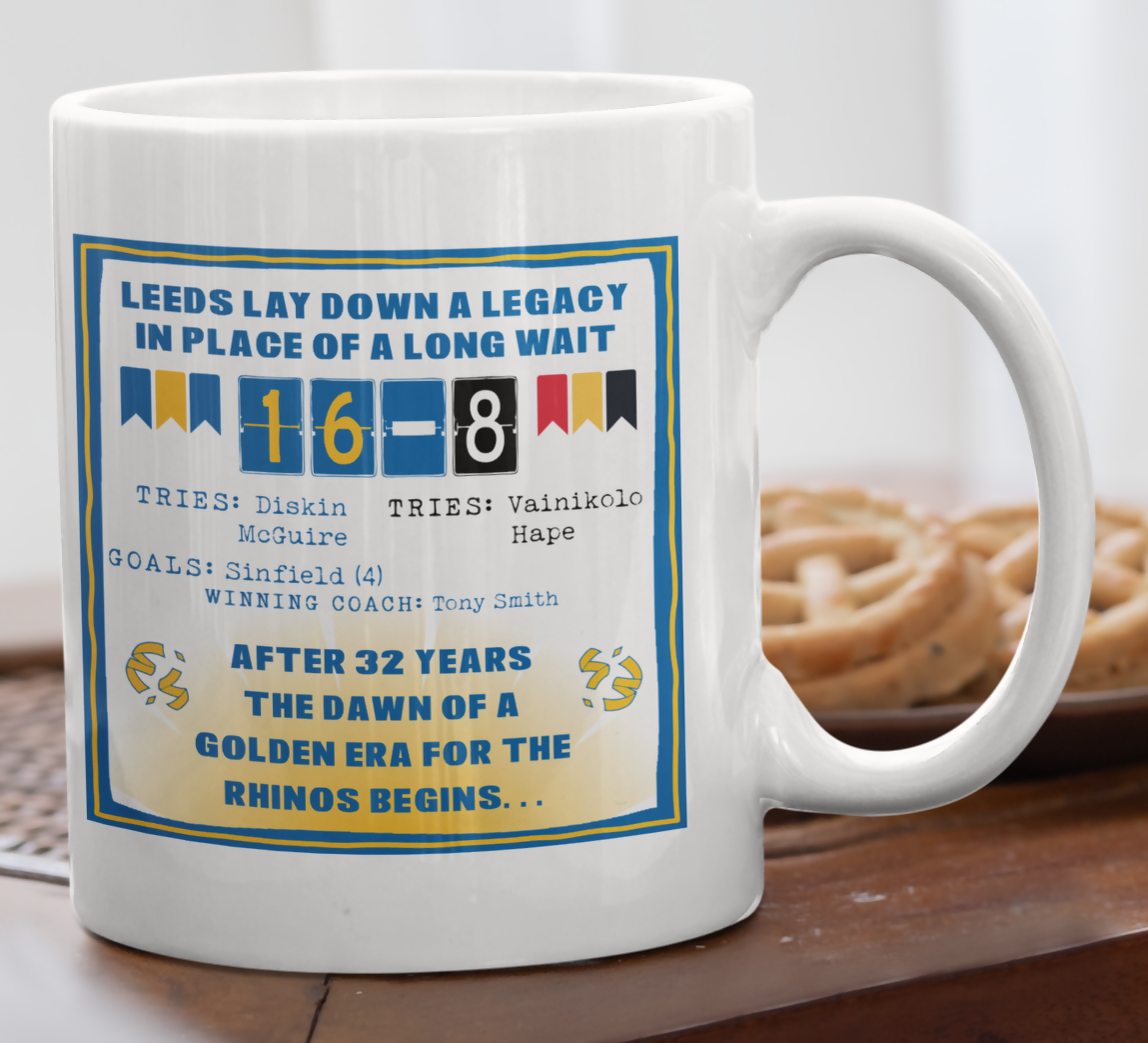 Leeds Rhinos Mug SCORELINE Design