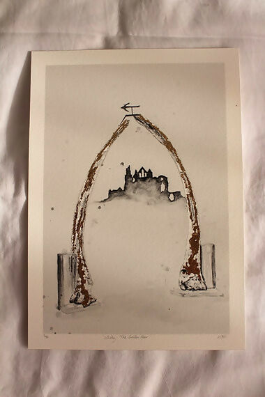 'Whitby The Golden Hour' Limited Edition, Fine Art, Giclee Framed Print Hand Finished With 24k Gold Leaf