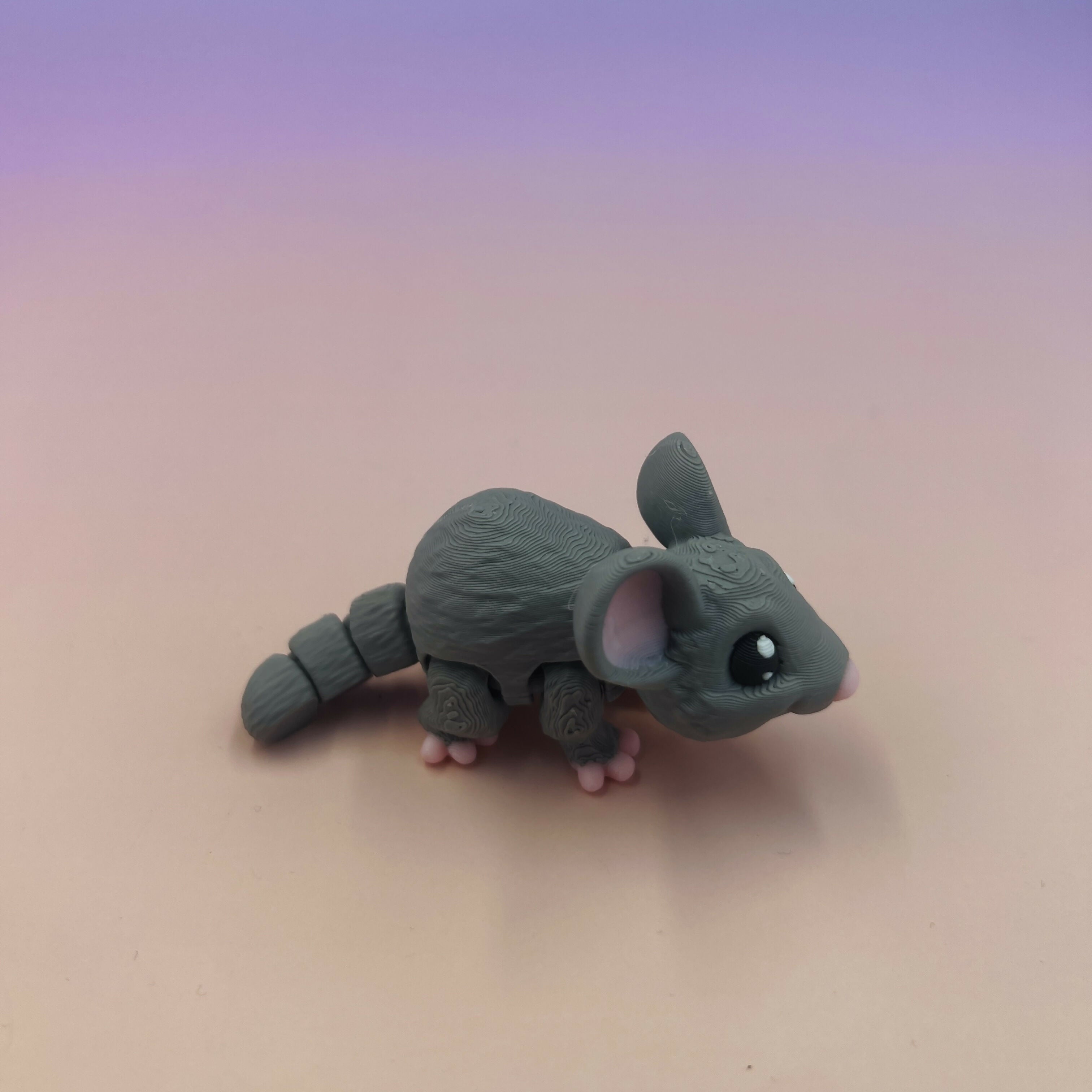 3D Printed SMALL: Articulated Sensory Fidget Animals friends Mice 8cm