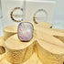 PINK MOONSTONE RECTANGULAR RING SIZE Q