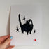Lino Printed Artwork - Tiny Cat Big Scream