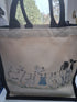 Embroidered Hessian Tote Shopper