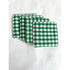 Green Gingham Reusable Makeup Wipes