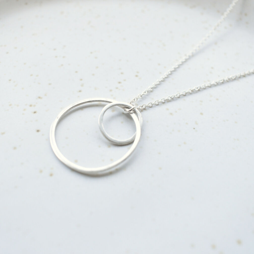 Sterling Silver Circles Necklace