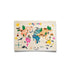 Colourful Animal World Map Wall hanging