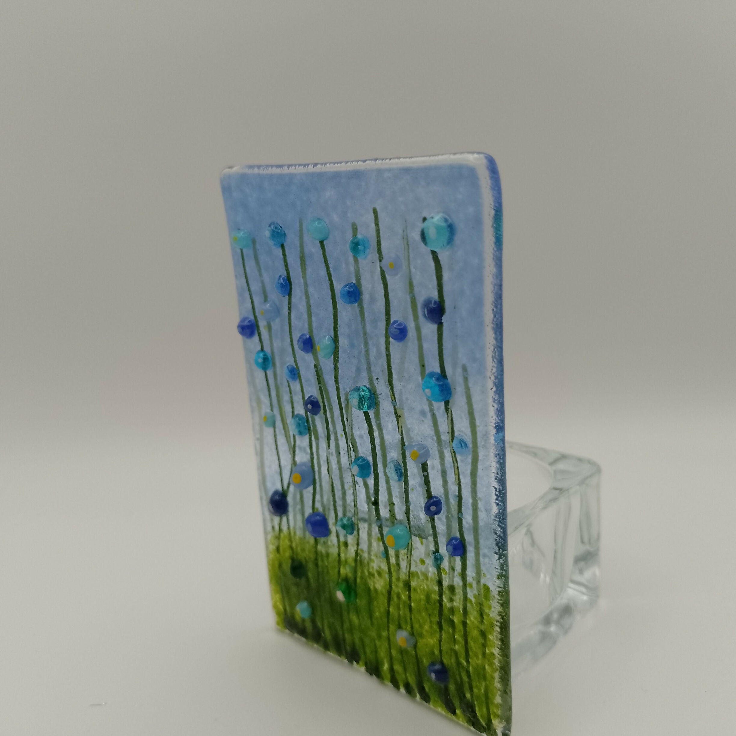 Fused Glass Meadow Flower Tealight