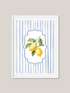 Striped Coquette Lemon Art Print