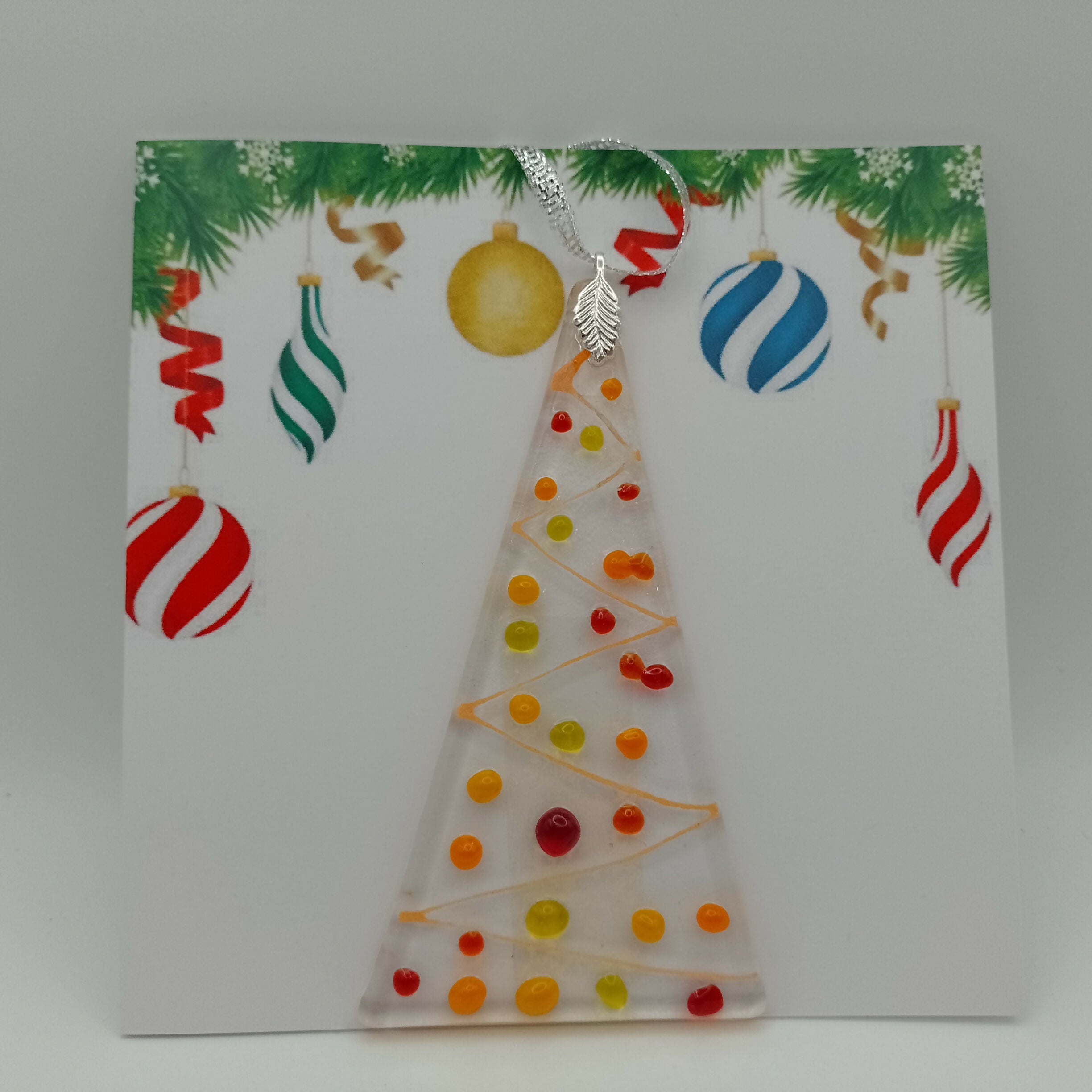 Fused Glass Christmas Card