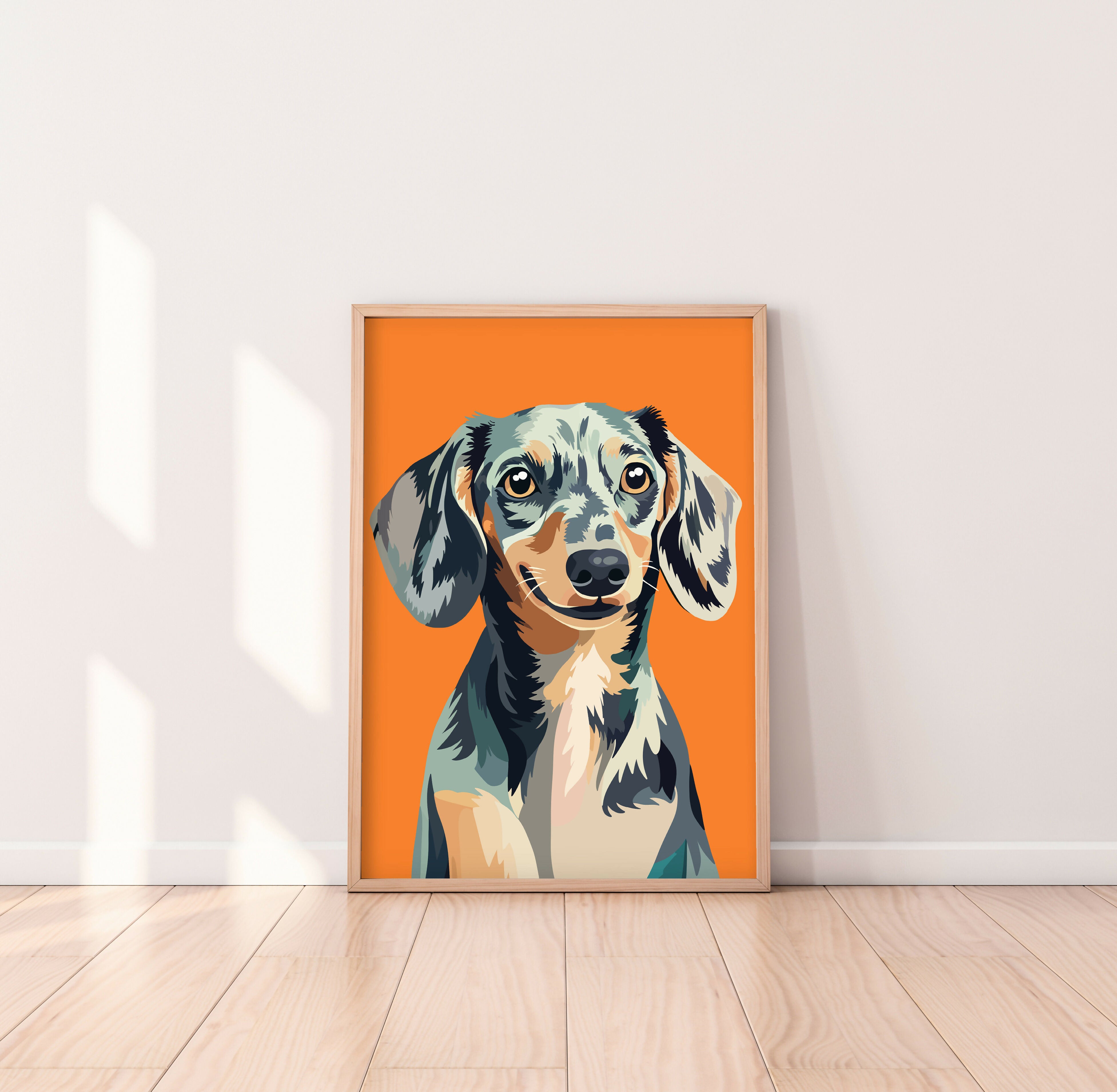 Dachshund Brindle Dog Art Print