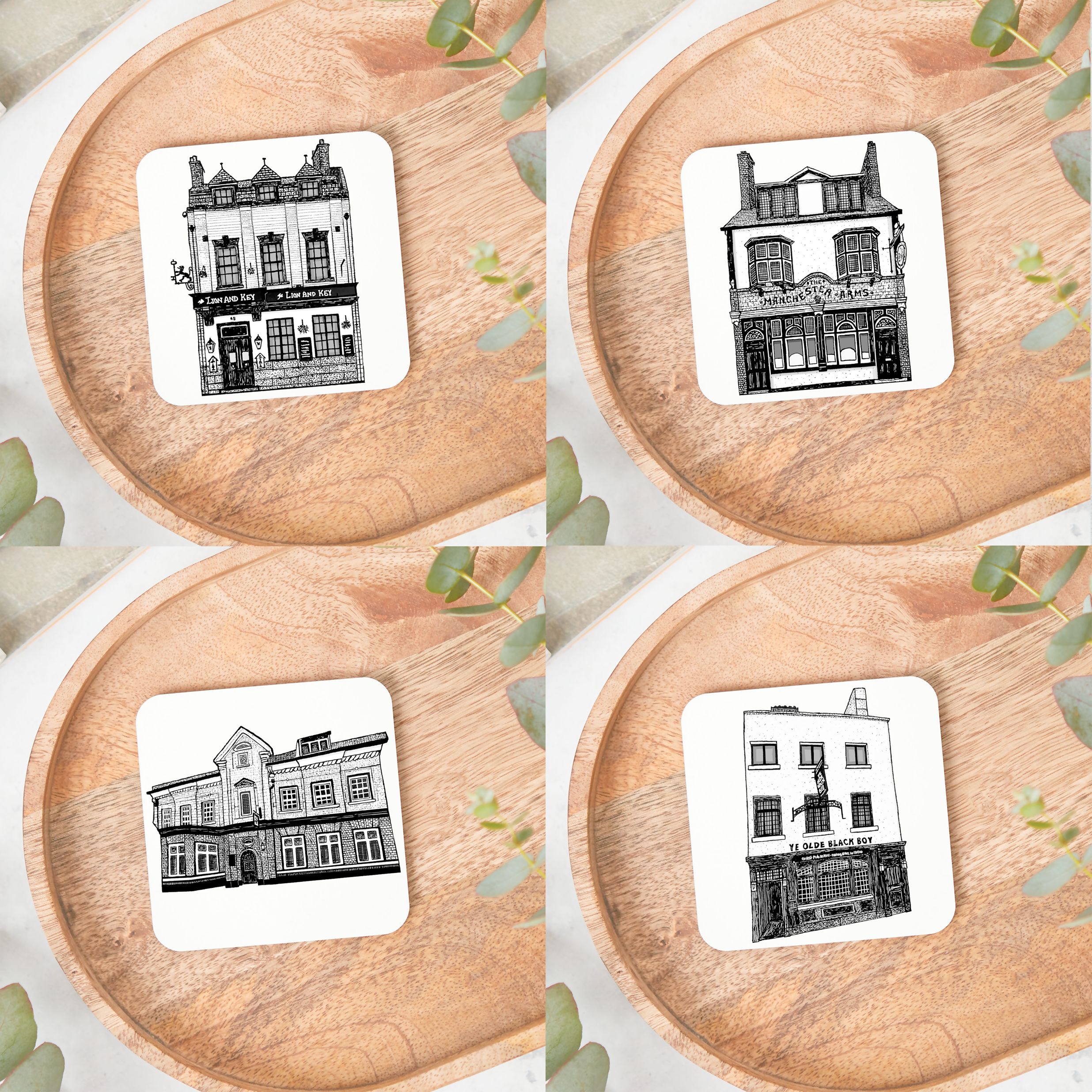 HULL-OLD-TOWN-COASTER-SET