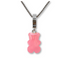 Sugar Coated Gummy Bear Pendant in Candy-Floss Pink