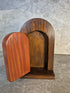 Handcrafted wooden opening fairy door
