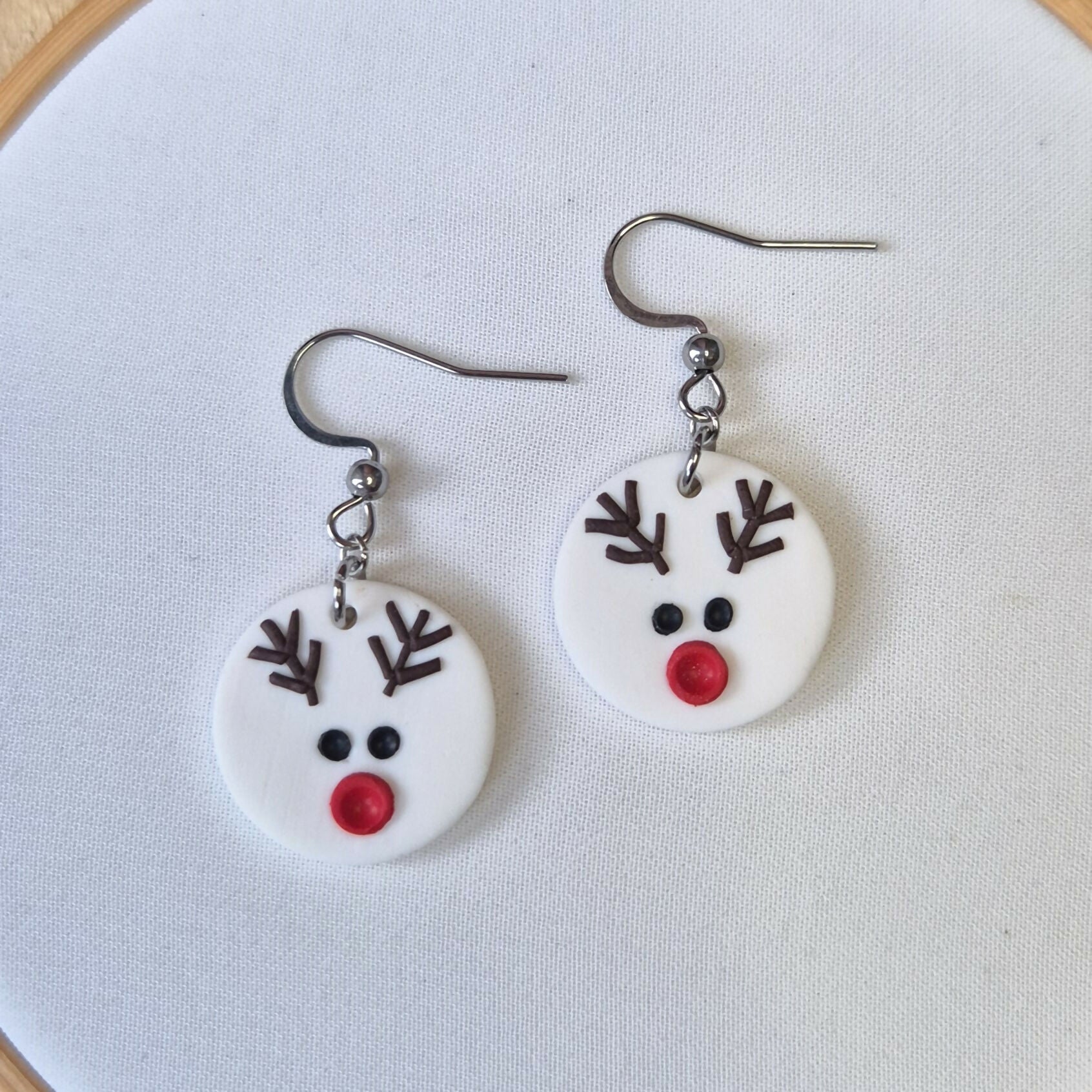Reindeer Face Earrings