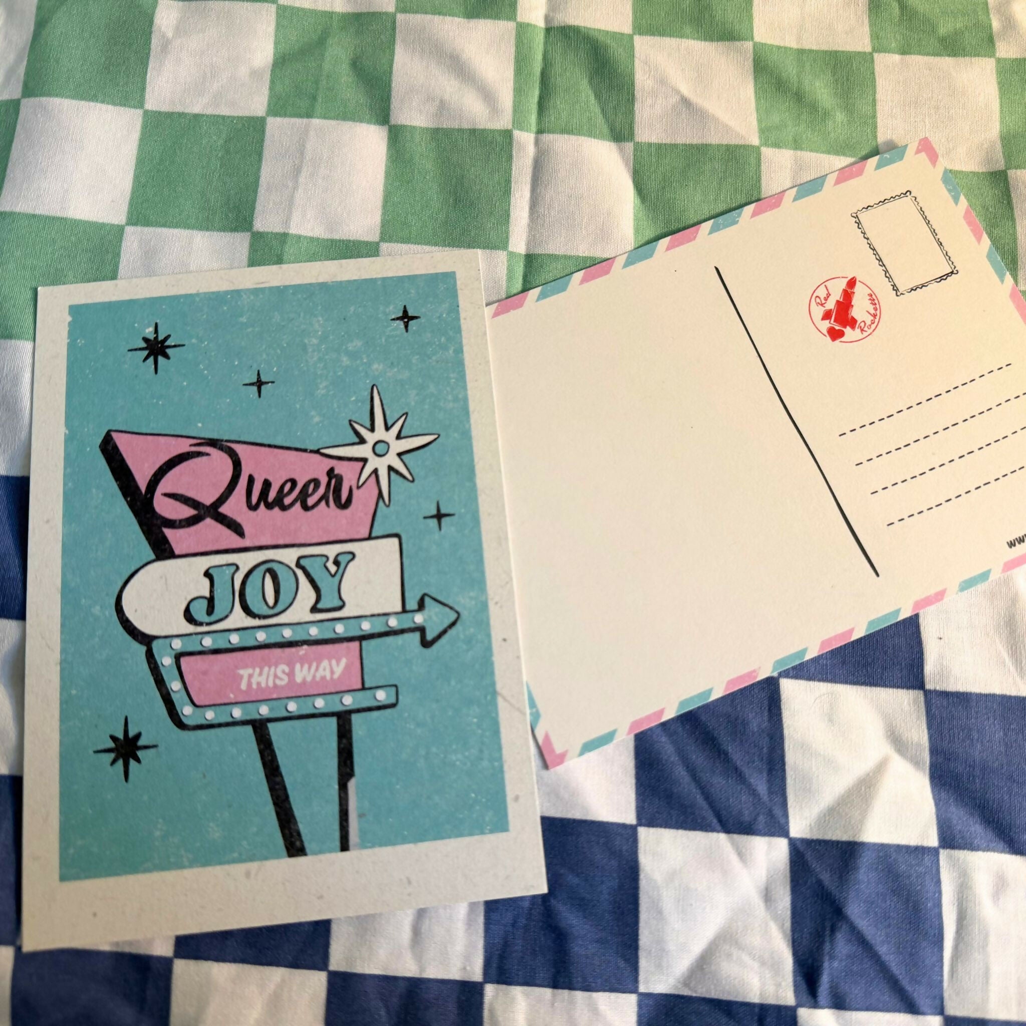 'Queer Joy This Way' Illustrated Postcard